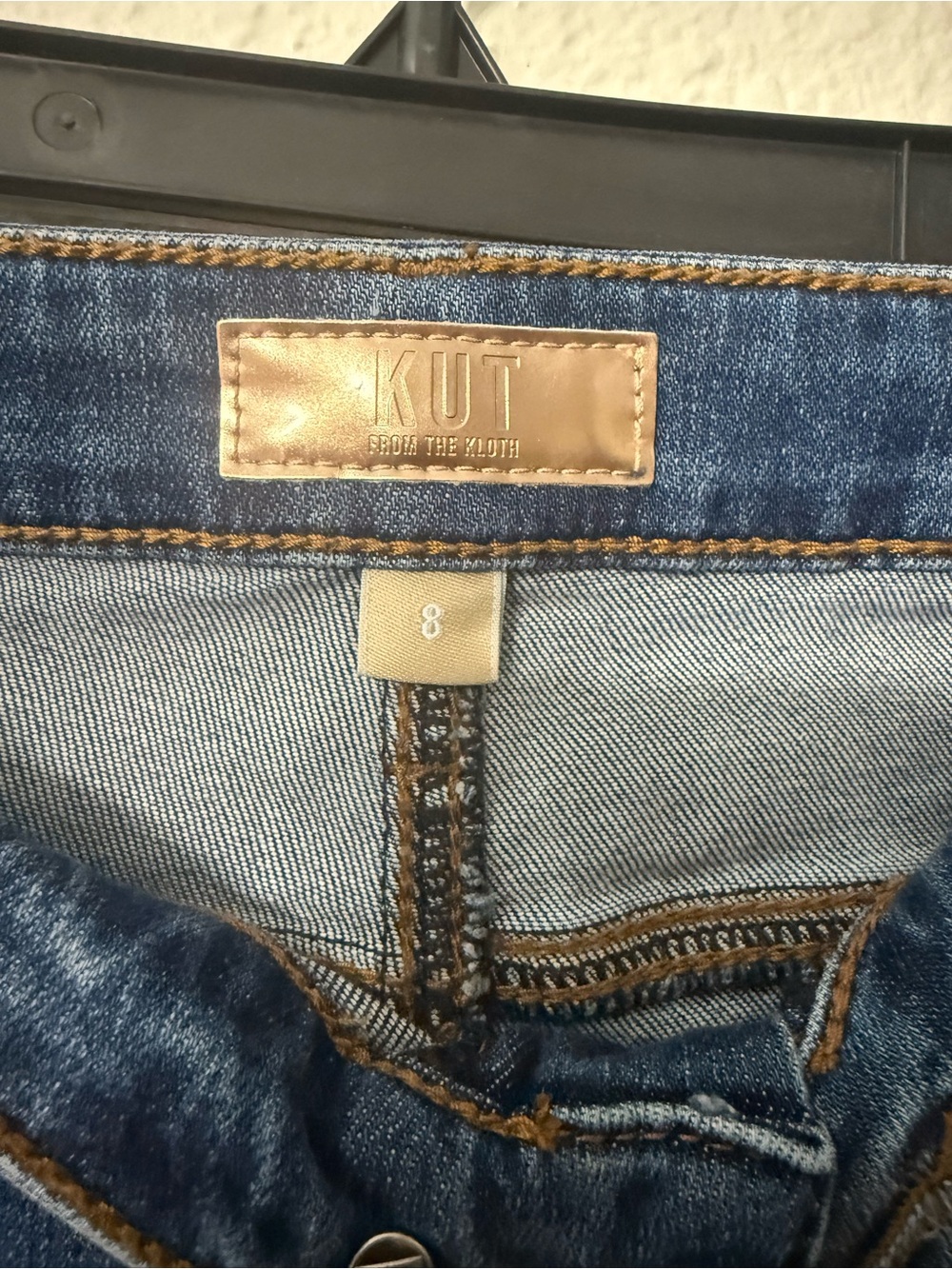 KUT From The Kloth Charlotte Wide Leg Crop Jeans Size 8 - Picture 3 of 4